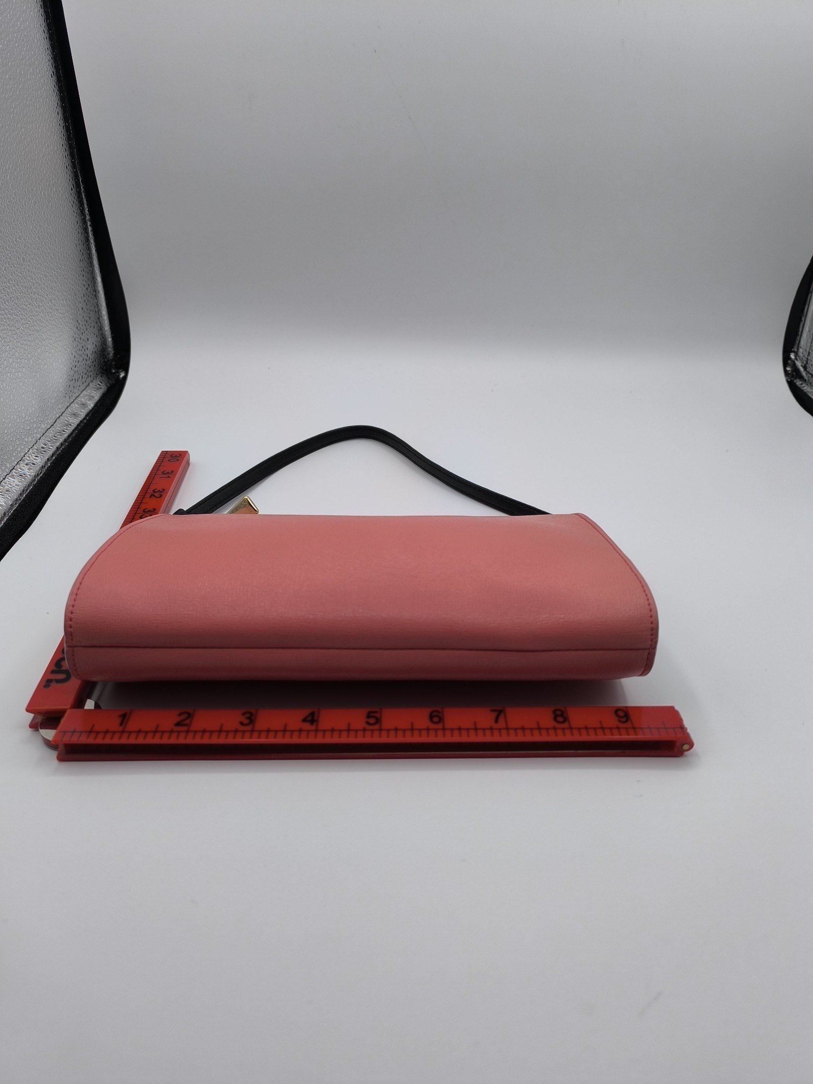 Furla Pink Leather handbag small clutch size Bag image 7