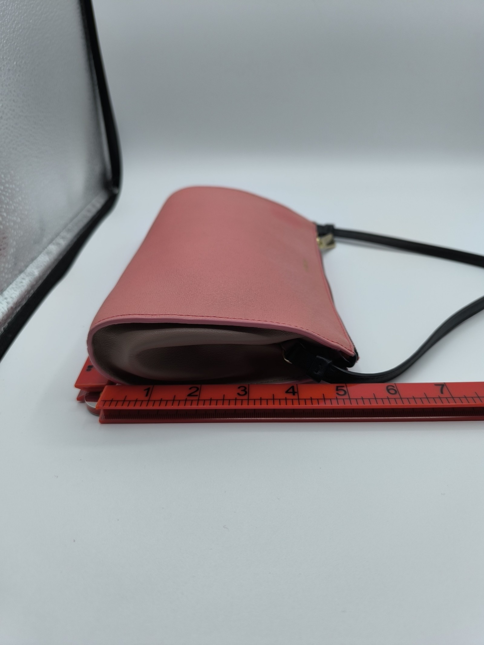 Furla Pink Leather handbag small clutch size Bag image 9