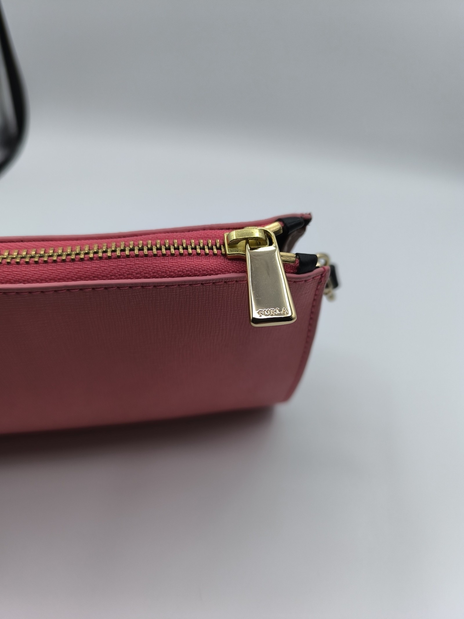 Furla Pink Leather handbag small clutch size Bag image 10