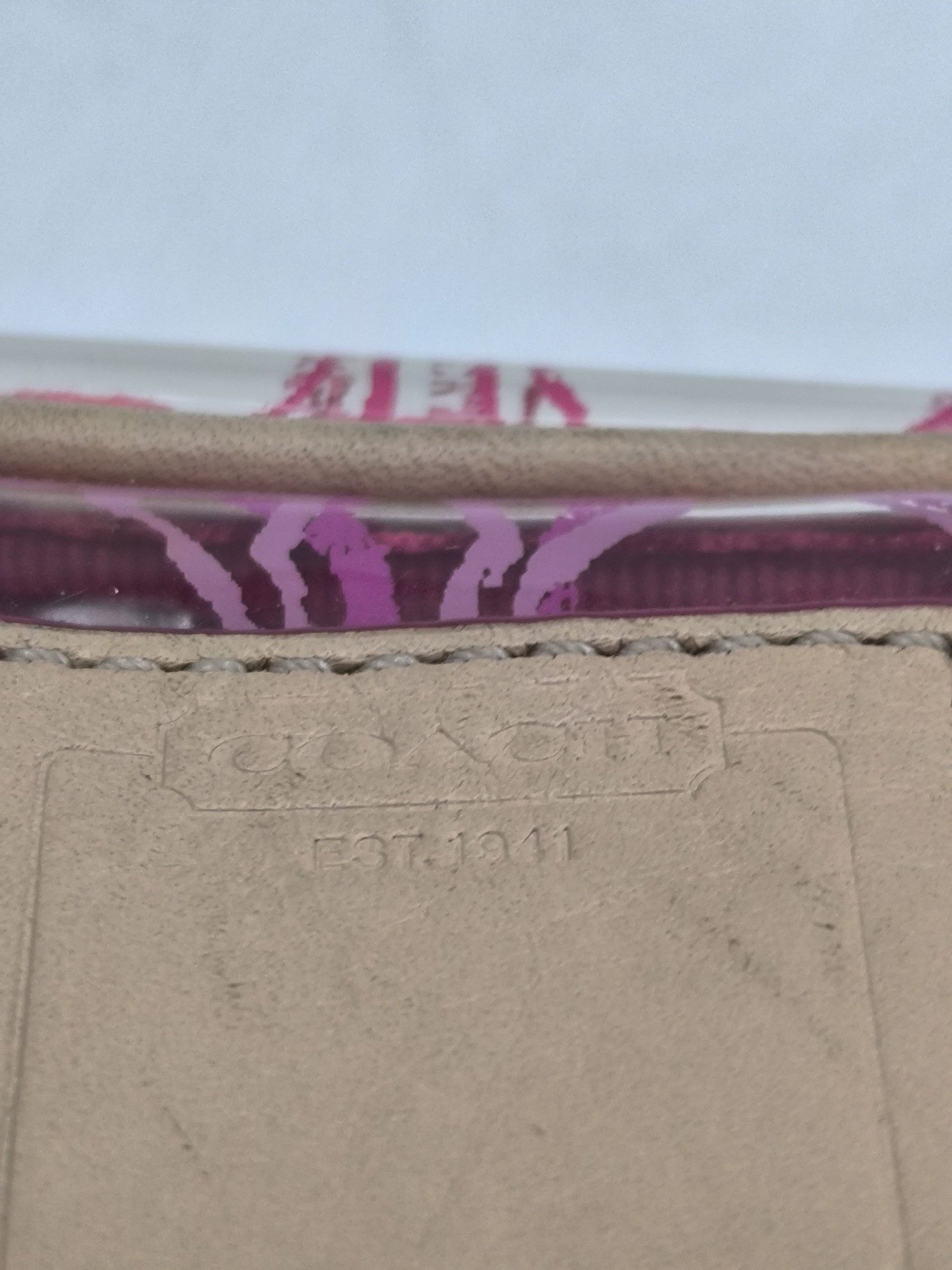 Coach Multi Clear & Pink PVC Cosmetic Bag Small image 10
