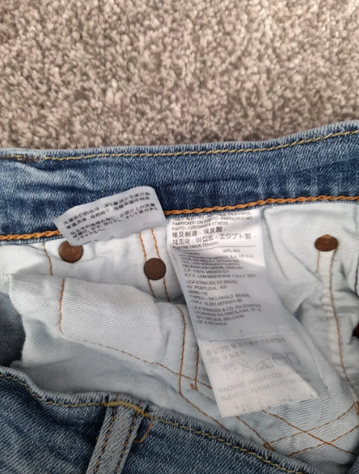 Levi's Light Blue 511 Slim Fit Jeans Red tab 30" image 5