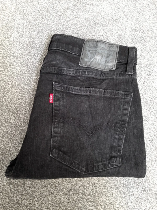 Levi's Black 510 Skinny Fit Jeans Red tab 33" image 7