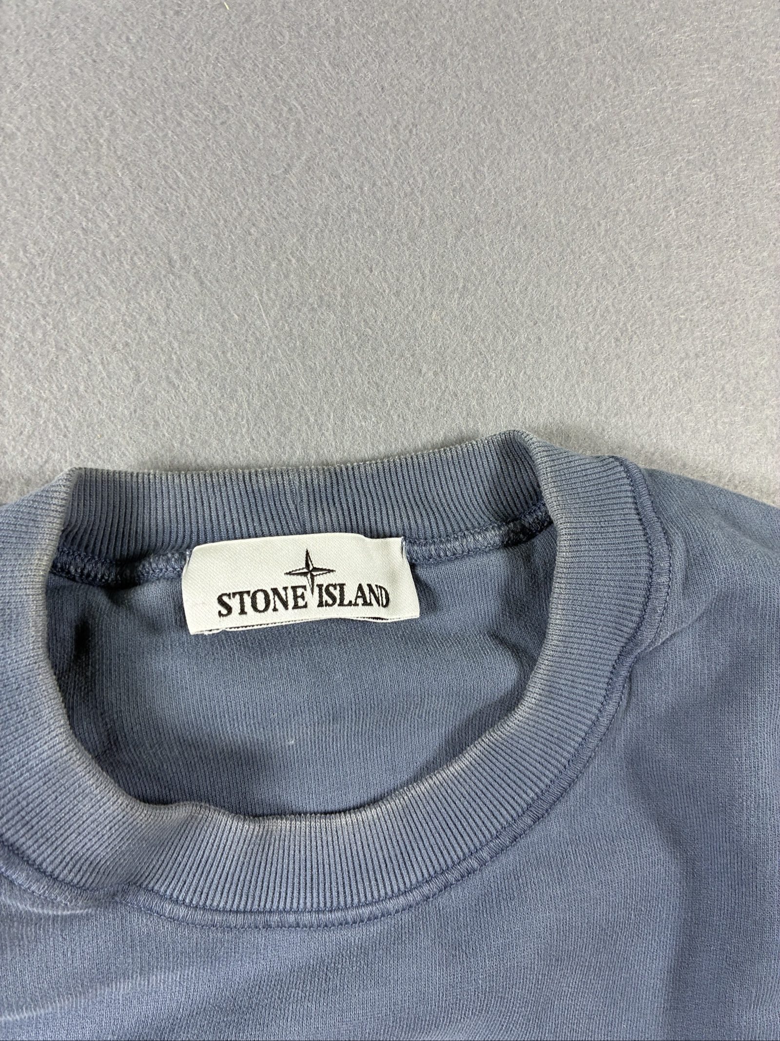 Stone Island Blue Crew Neck Sweatshirt Large Cotton image 2