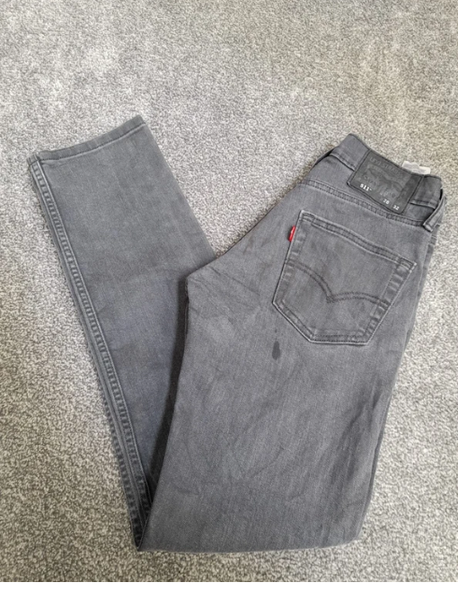 Levi's Grey 511 Slim Fit Jeans Red Tab 28" image 5