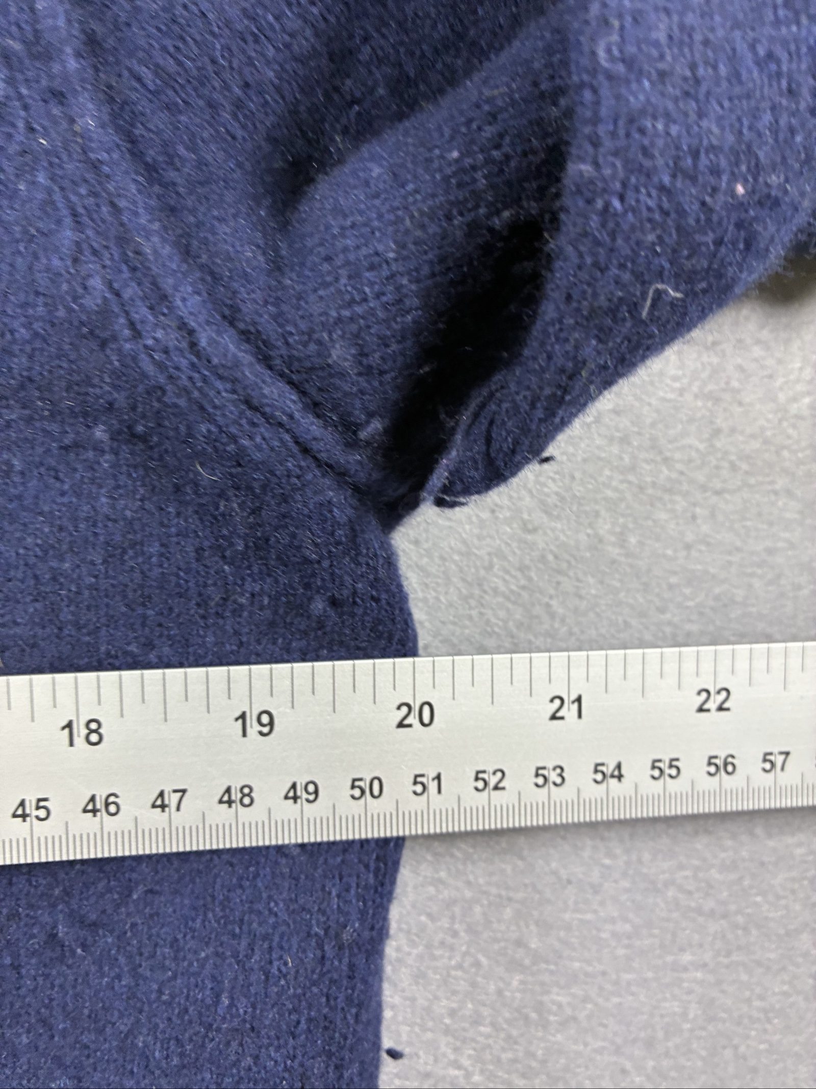 Stone Island Navy Wool Crewneck Sweater Medium image 7