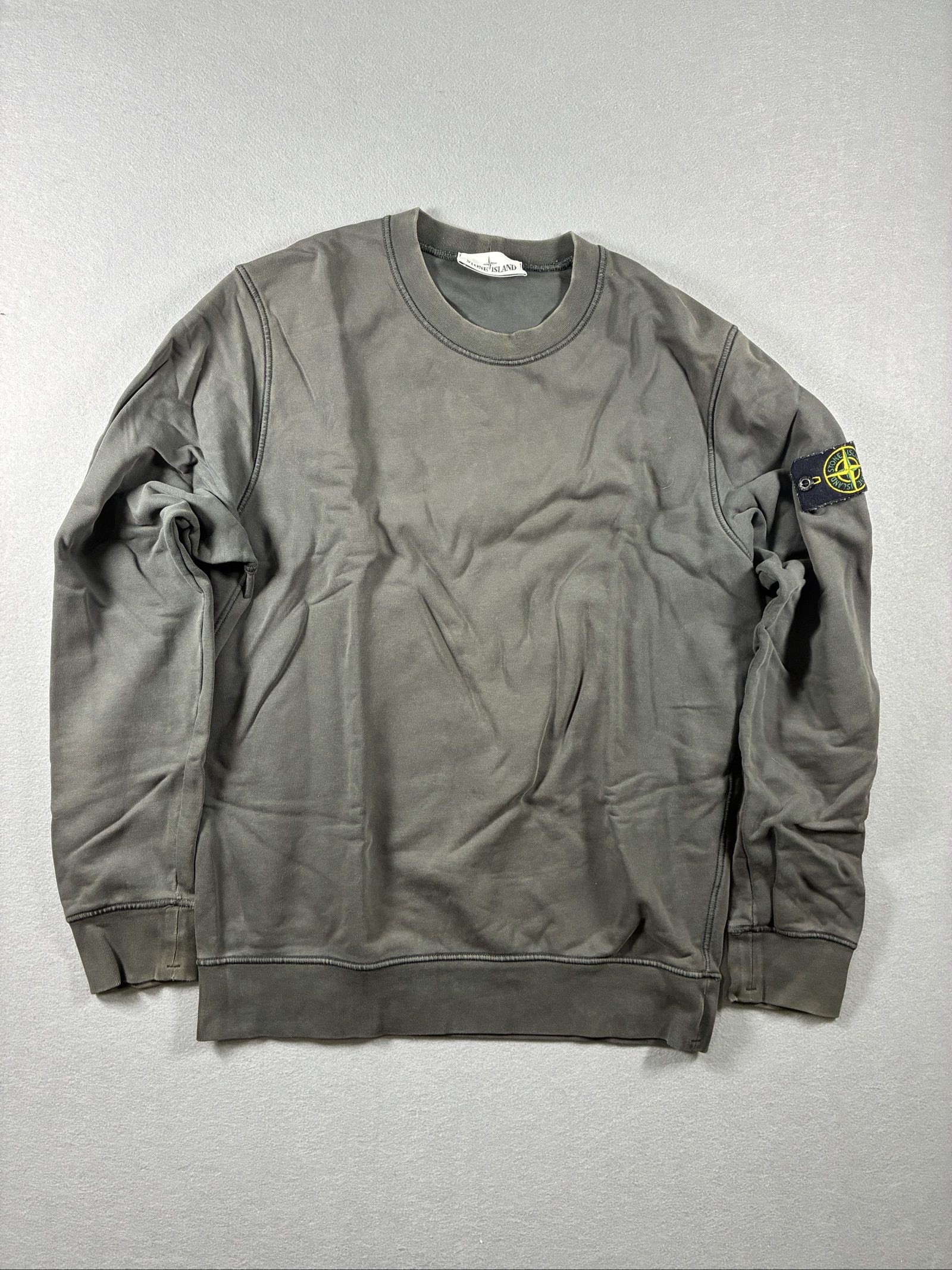 Stone Island Grey Crewneck Sweatshirt Large