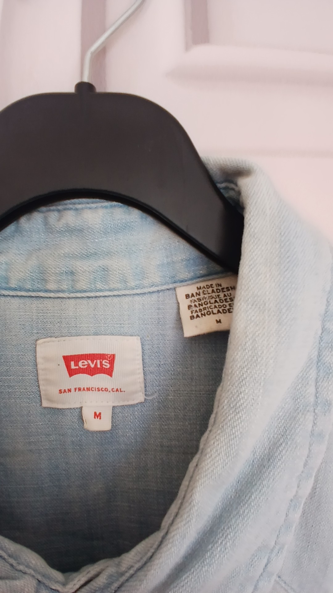 Levi's Men's Light Blue Denim Short Sleeve Vintage Shirt Medium image 2
