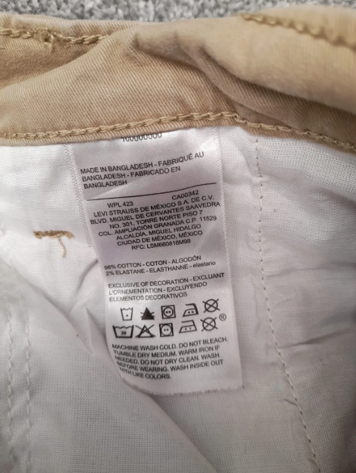 Levi's Signature Beige Athletic Trousers 30" image 2