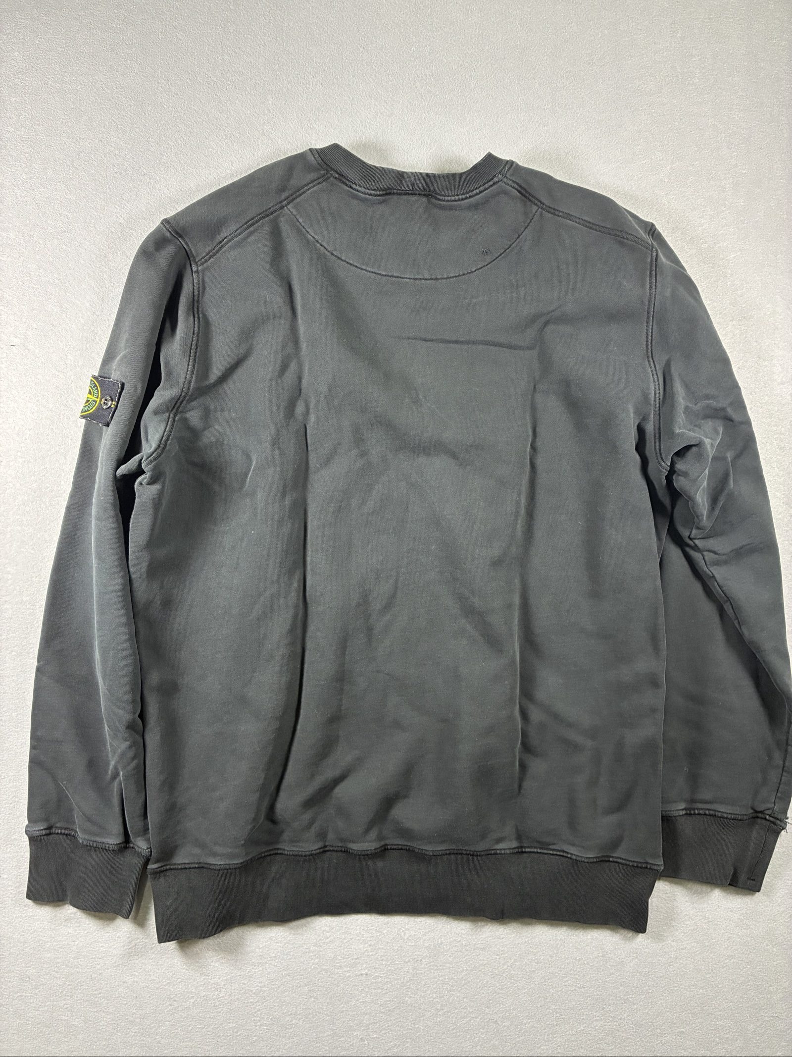 Stone Island Black Crewneck Sweatshirt 3XL Damaged Sleeve image 7