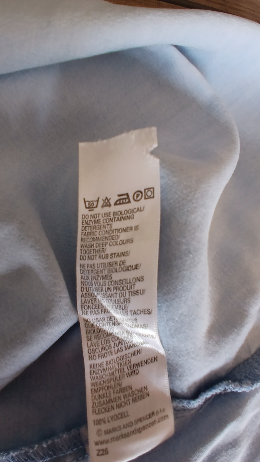 Marks & Spencer Women's Light Blue Chambray Shirt UK 18 image 6