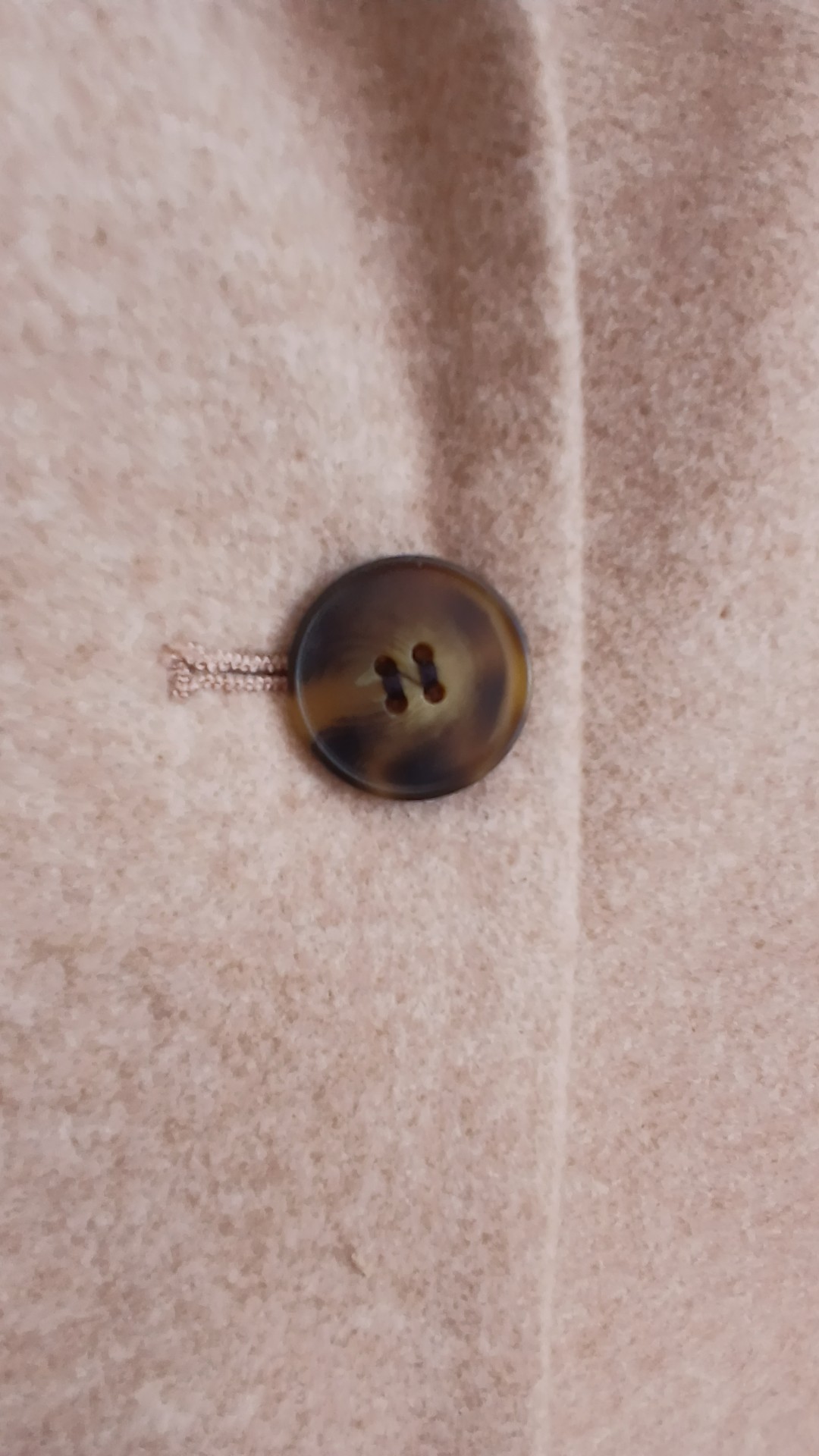 Primark Beige Wool Blend Single-Breasted Coat UK 12 Brand New image 3