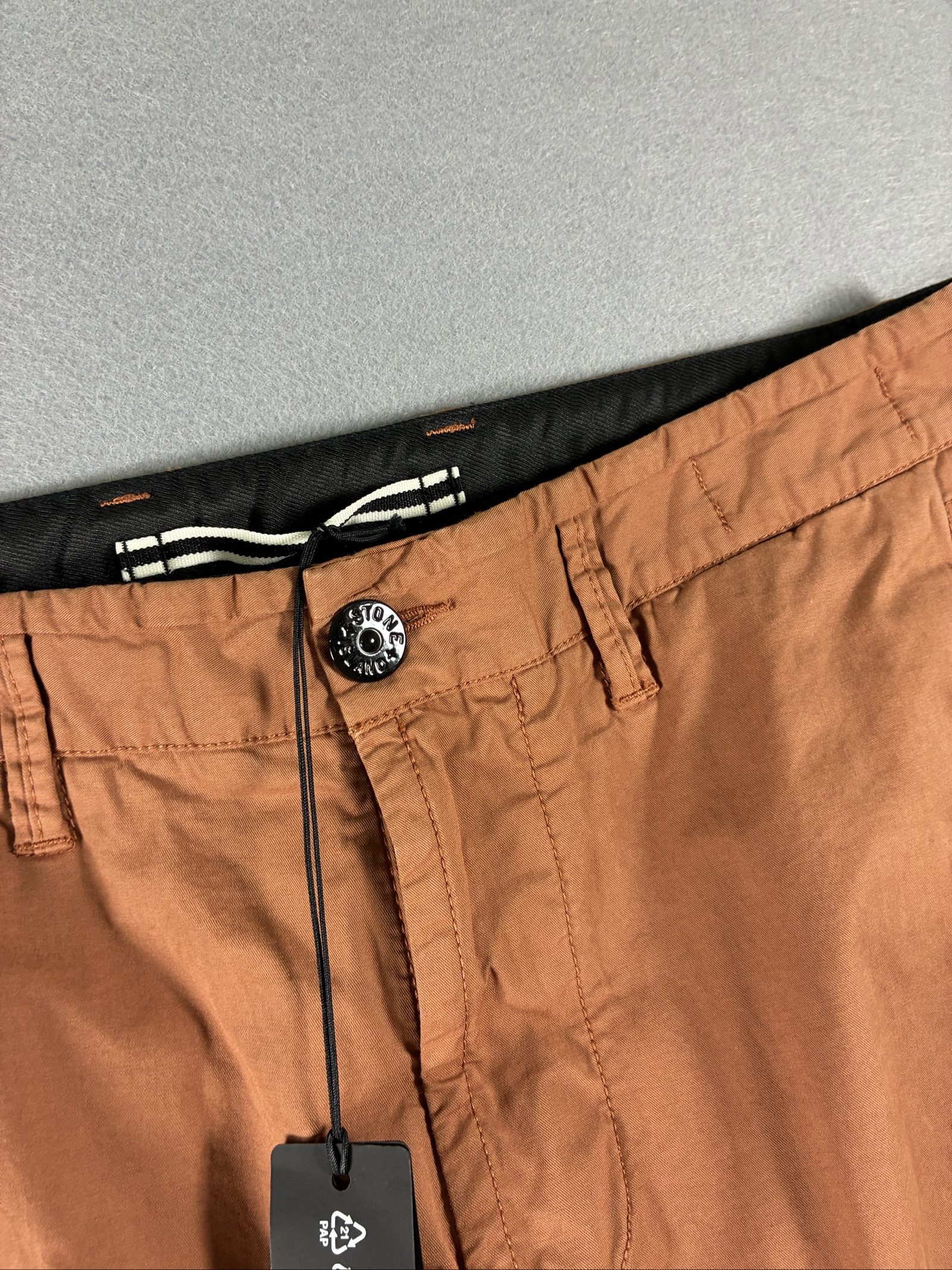 Stone Island Orange Cargo Trousers W29 type RE-T Cotton image 4