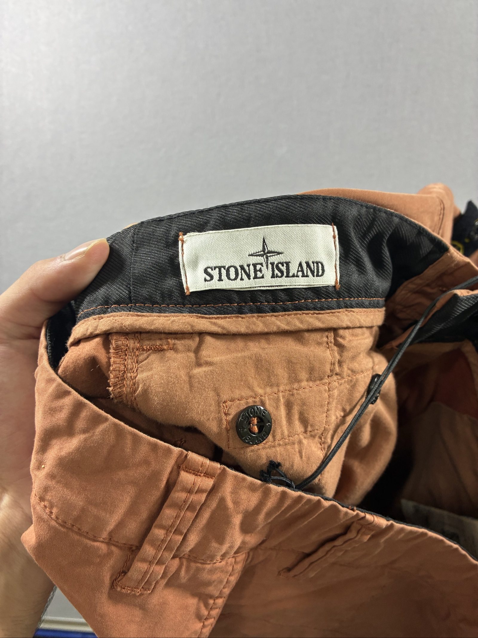 Stone Island Orange Cargo Trousers W29 type RE-T Cotton image 5