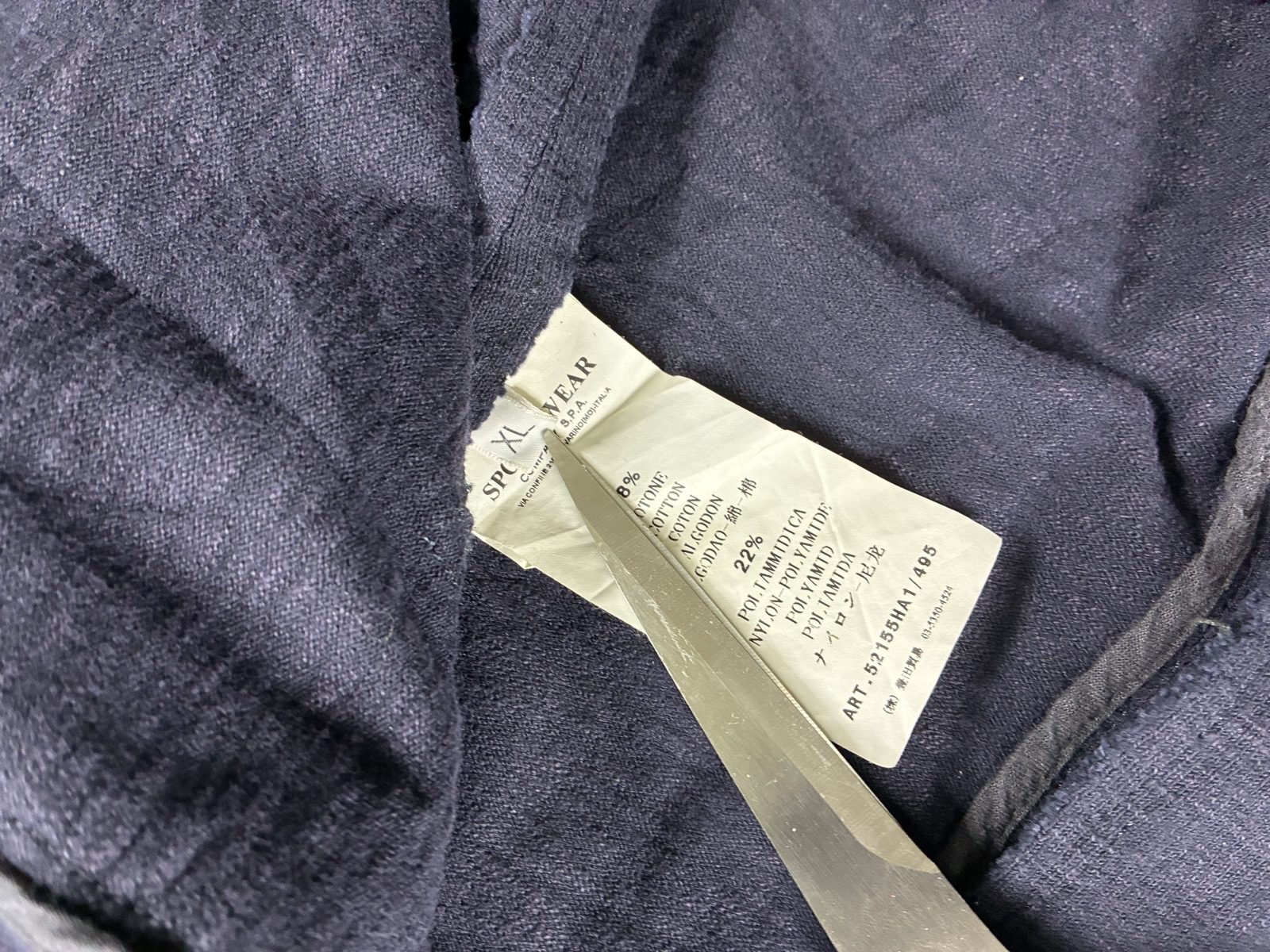 Stone Island Navy Blue Button Blazer Large image 5