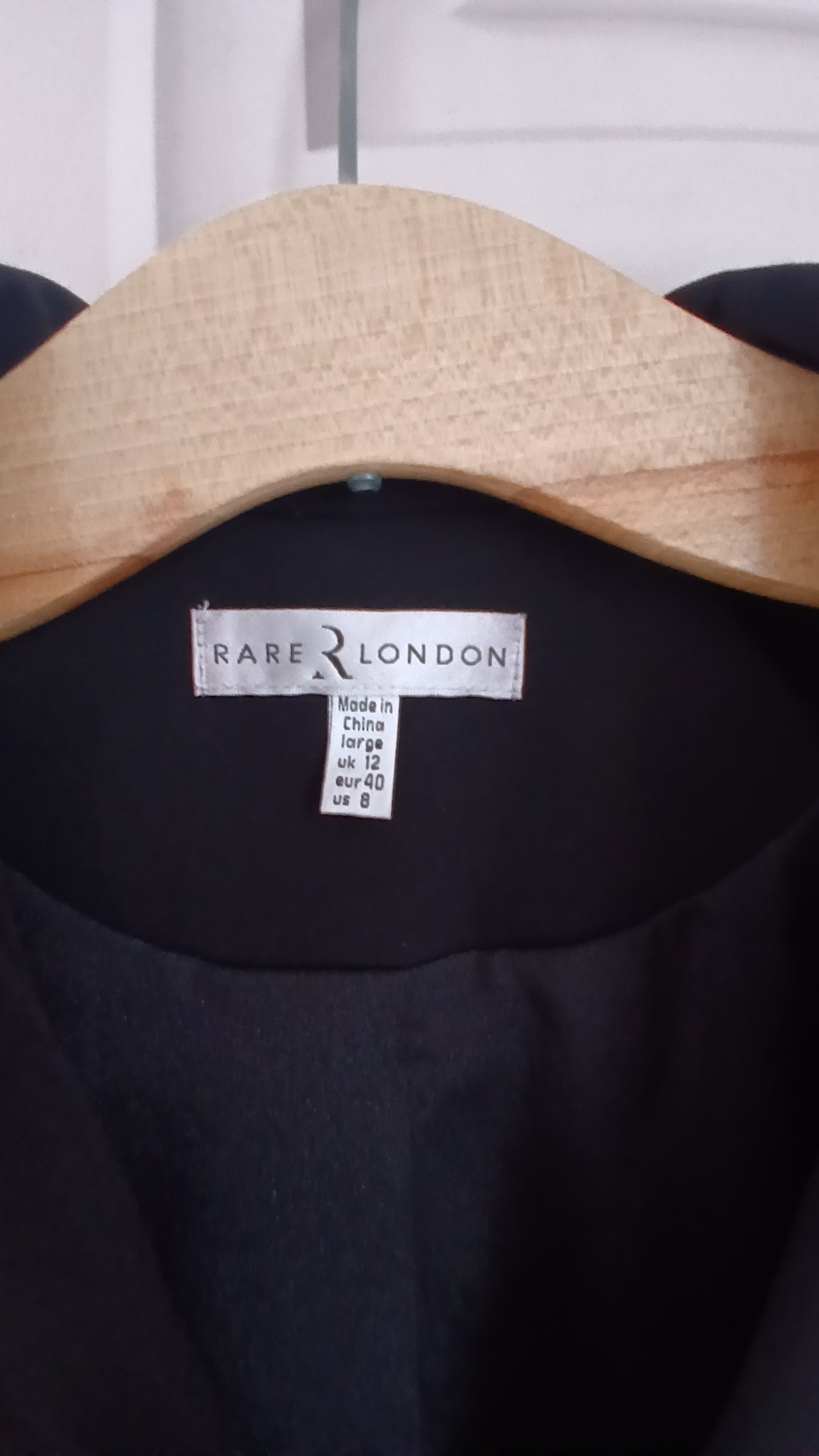 Rare London Women's Black Extreme Puff Sleeve Blazer UK 12 image 2
