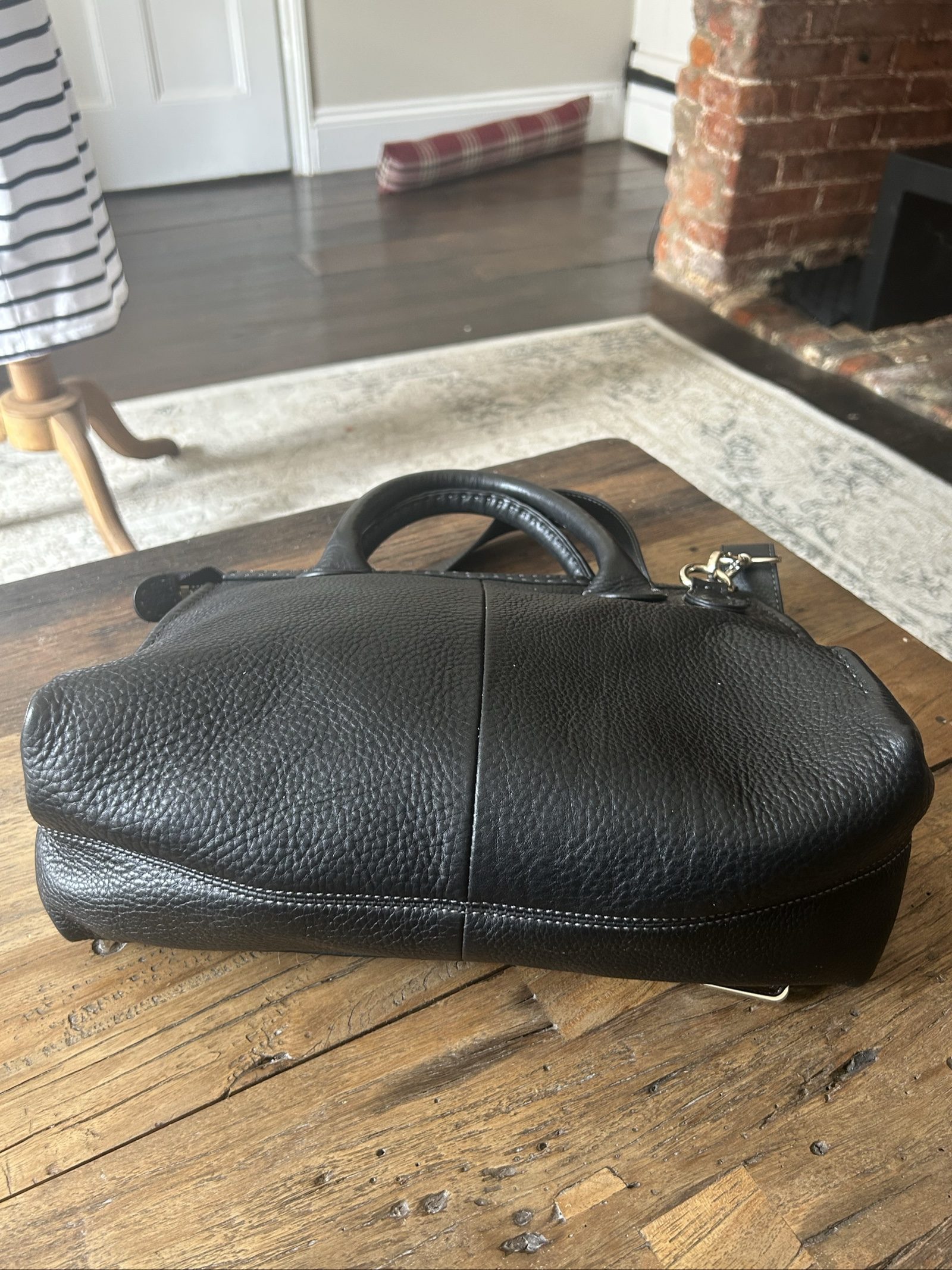 Ted Baker Black Leather Crossbody Satchel Bag image 8