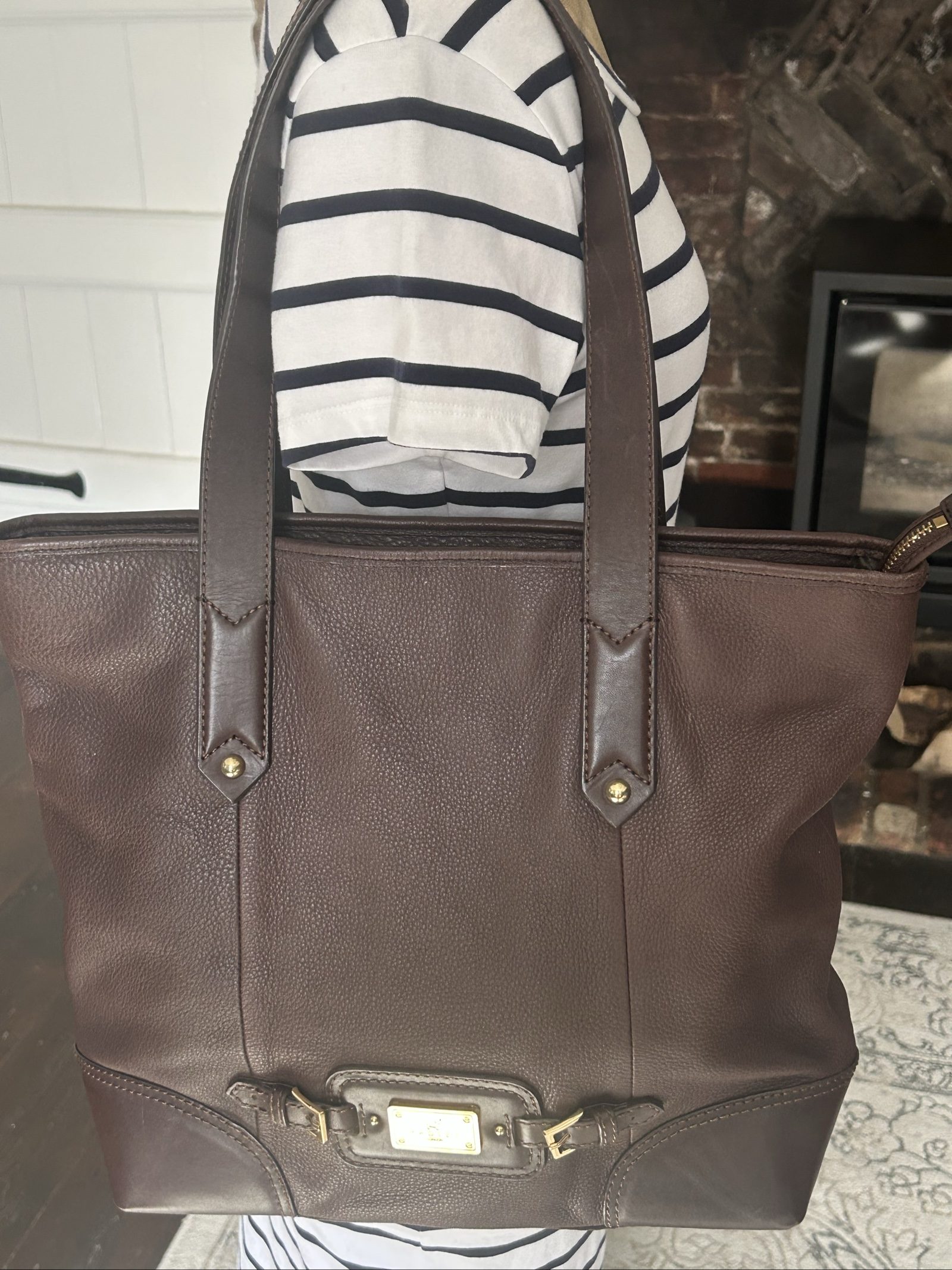 Radley Brown Leather Tote Bag Medium image 2