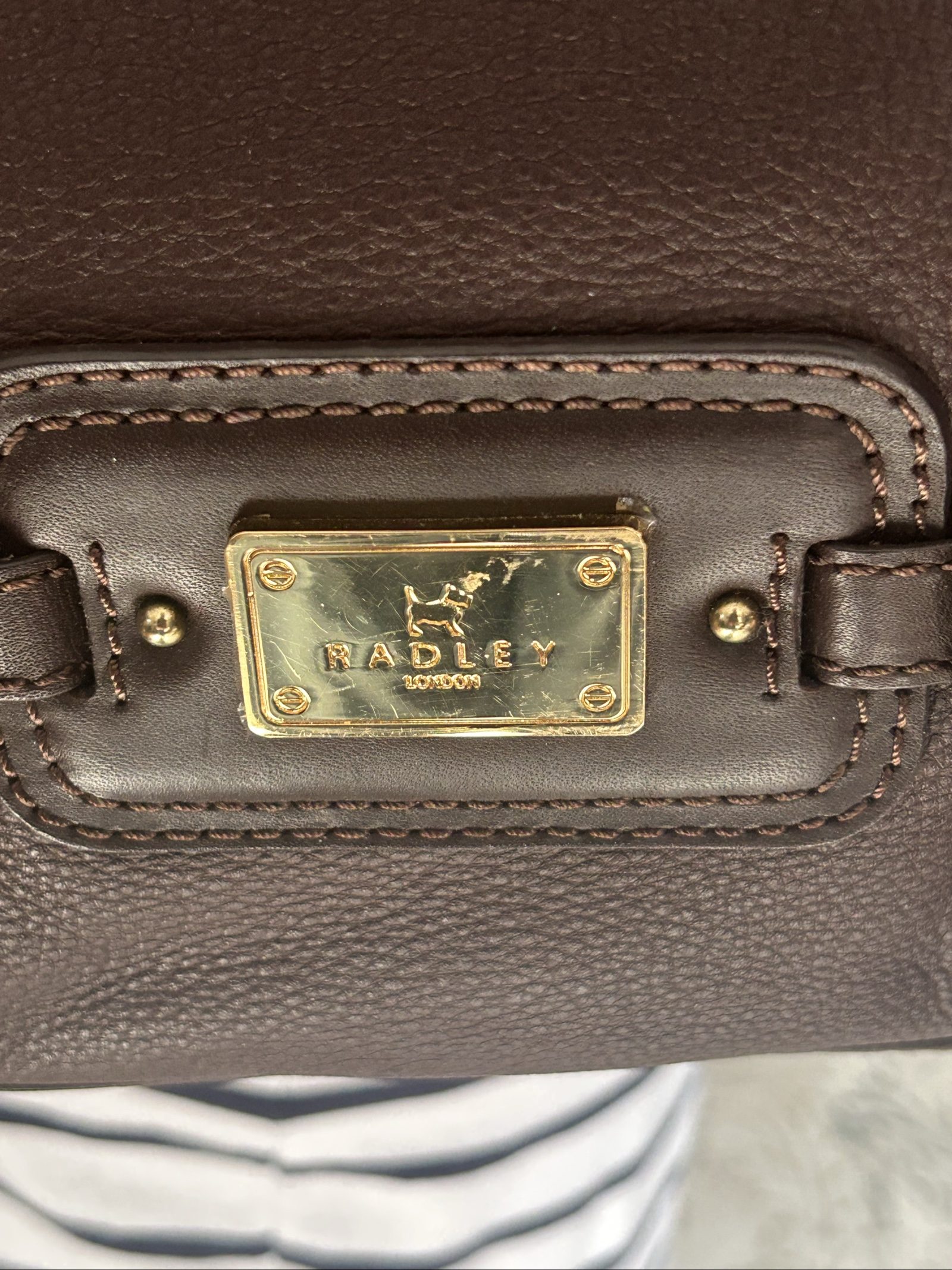 Radley Brown Leather Tote Bag Medium image 3