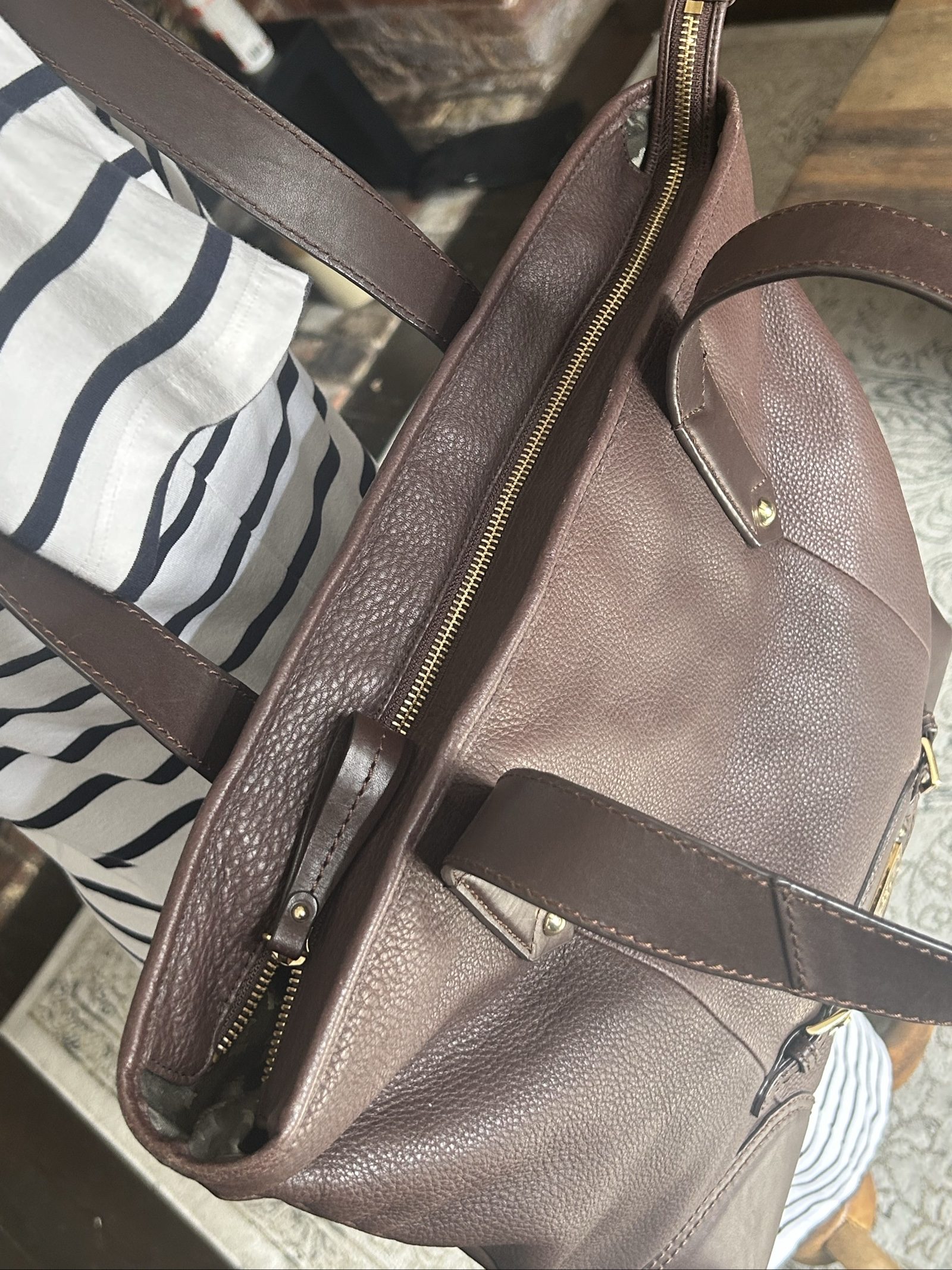 Radley Brown Leather Tote Bag Medium image 5