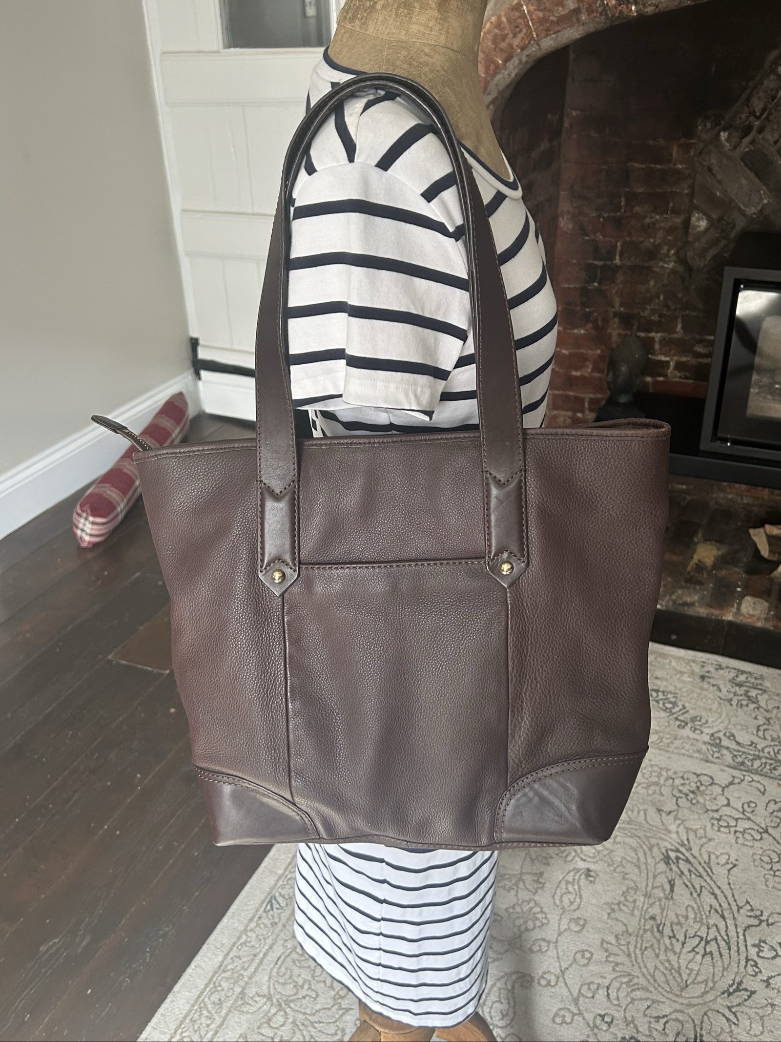 Radley Brown Leather Tote Bag Medium image 7