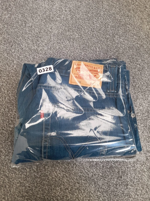 Levi's Red Tab Blue Denim 506 Standard Jeans 33" image 3
