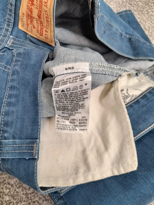 Levi's Red Tab Blue Denim 506 Standard Jeans 33" image 5