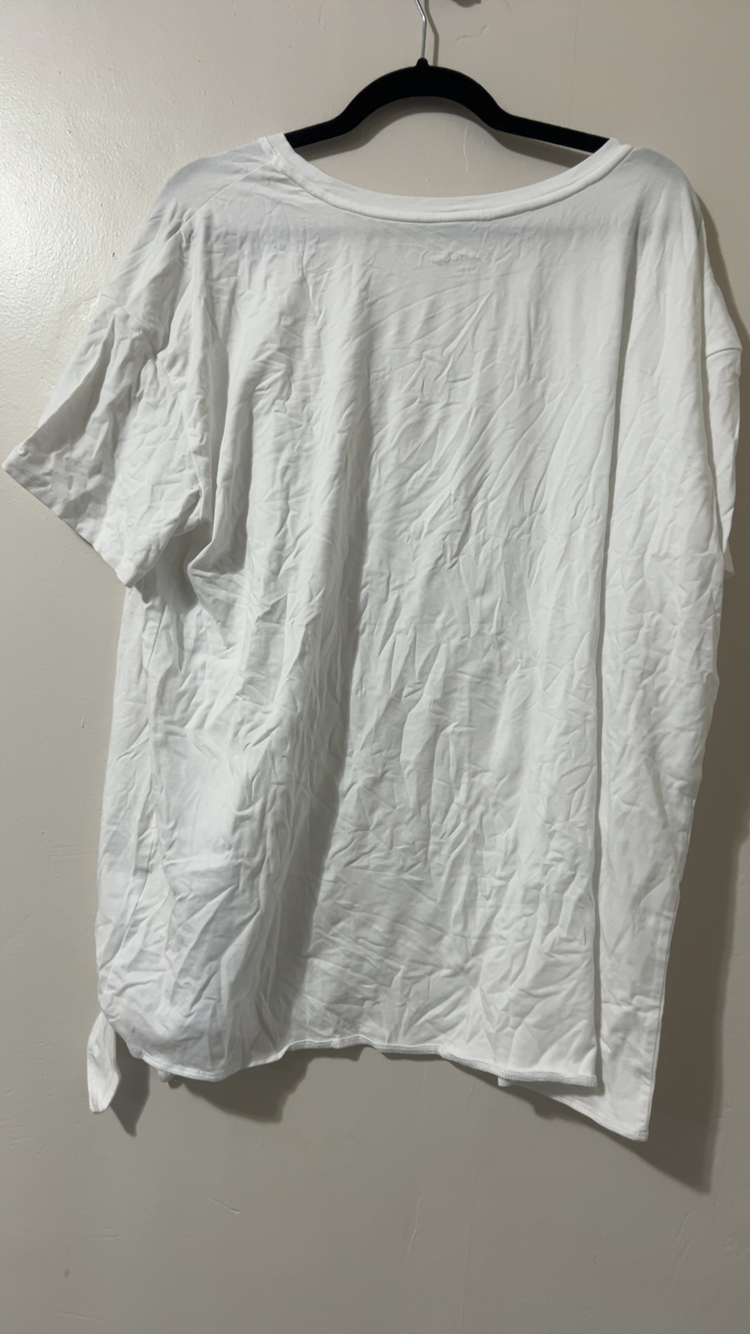 AnyBody White Tie-Hem T-Shirt US XL image 2