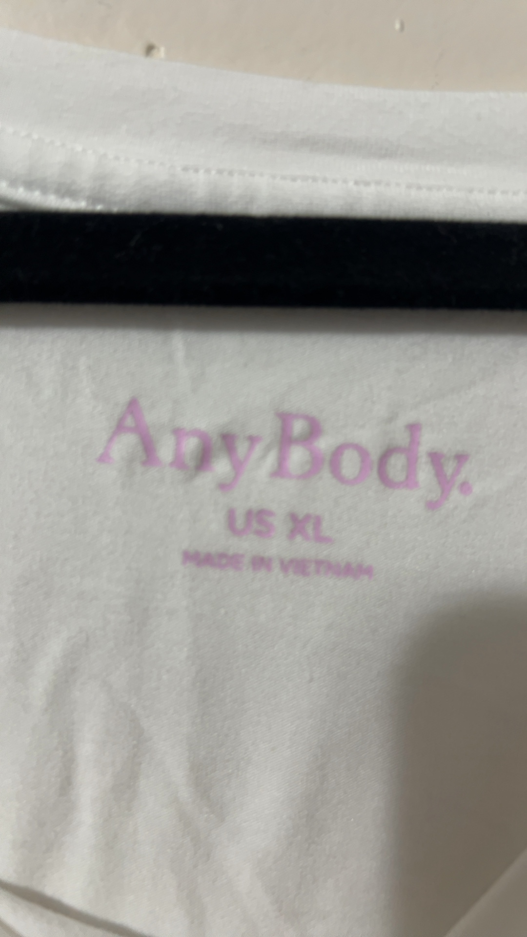 AnyBody White Tie-Hem T-Shirt US XL image 3