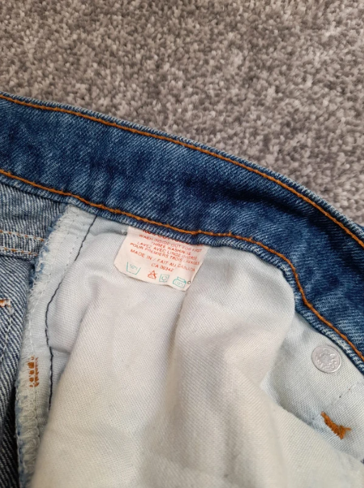 Levi's Red Tab Blue Denim Jeans Classic Fit Men's Red Tab 37" image 5