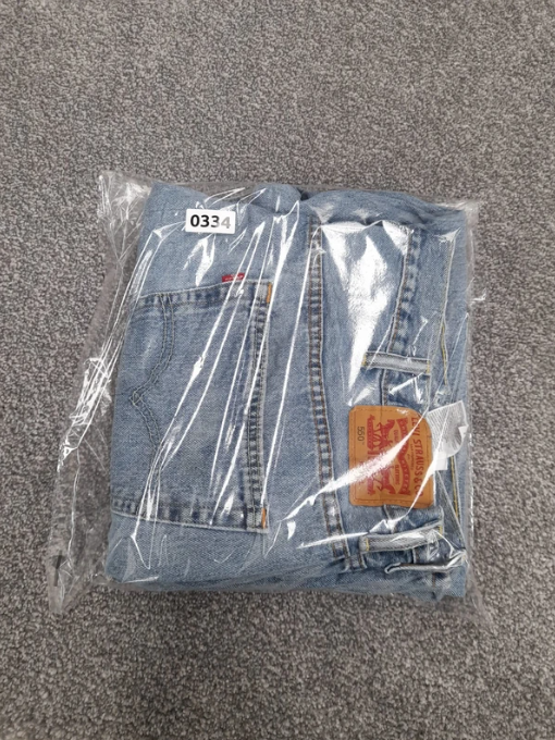 Levi's Redtab Light Blue 550 Relaxed Fit Denim 44" image 3