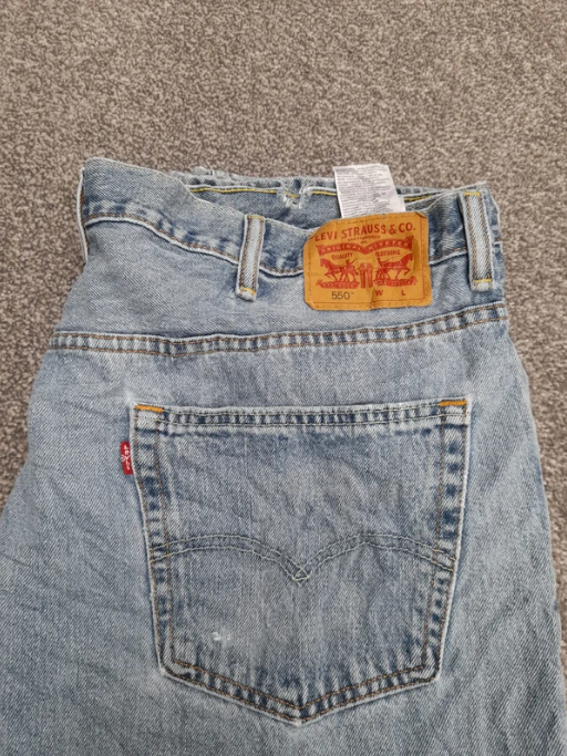 Levi's Redtab Light Blue 550 Relaxed Fit Denim 44" image 4