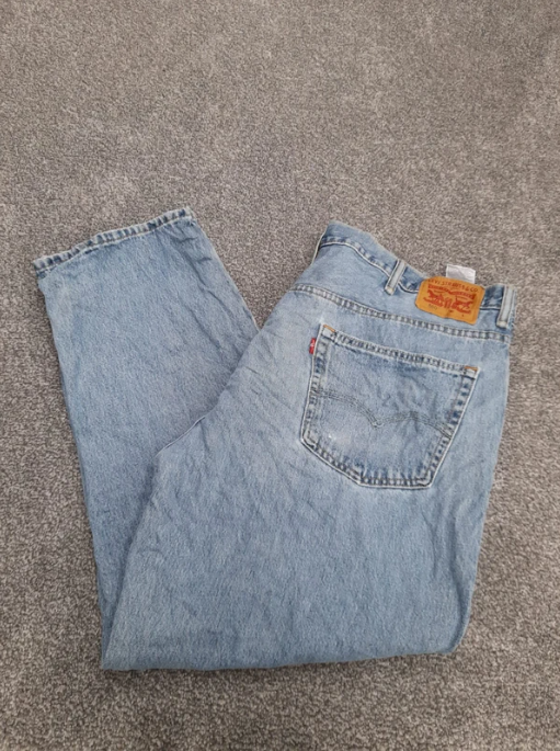 Levi's Redtab Light Blue 550 Relaxed Fit Denim 44" image 7