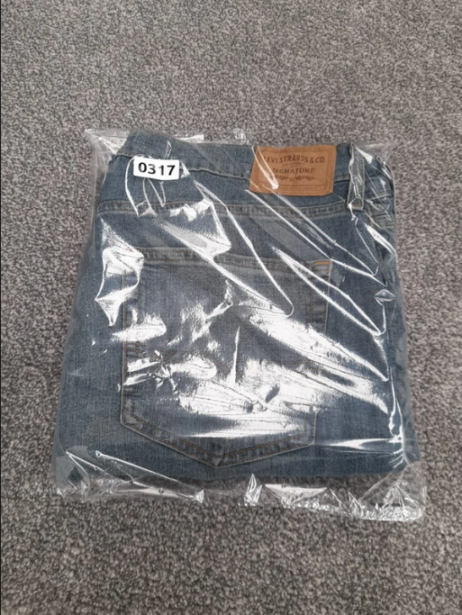 Levi's Blue Denim Jeans UK Regular Fit Straight 36" image 3