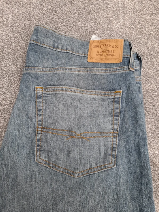 Levi's Blue Denim Jeans UK Regular Fit Straight 36" image 7