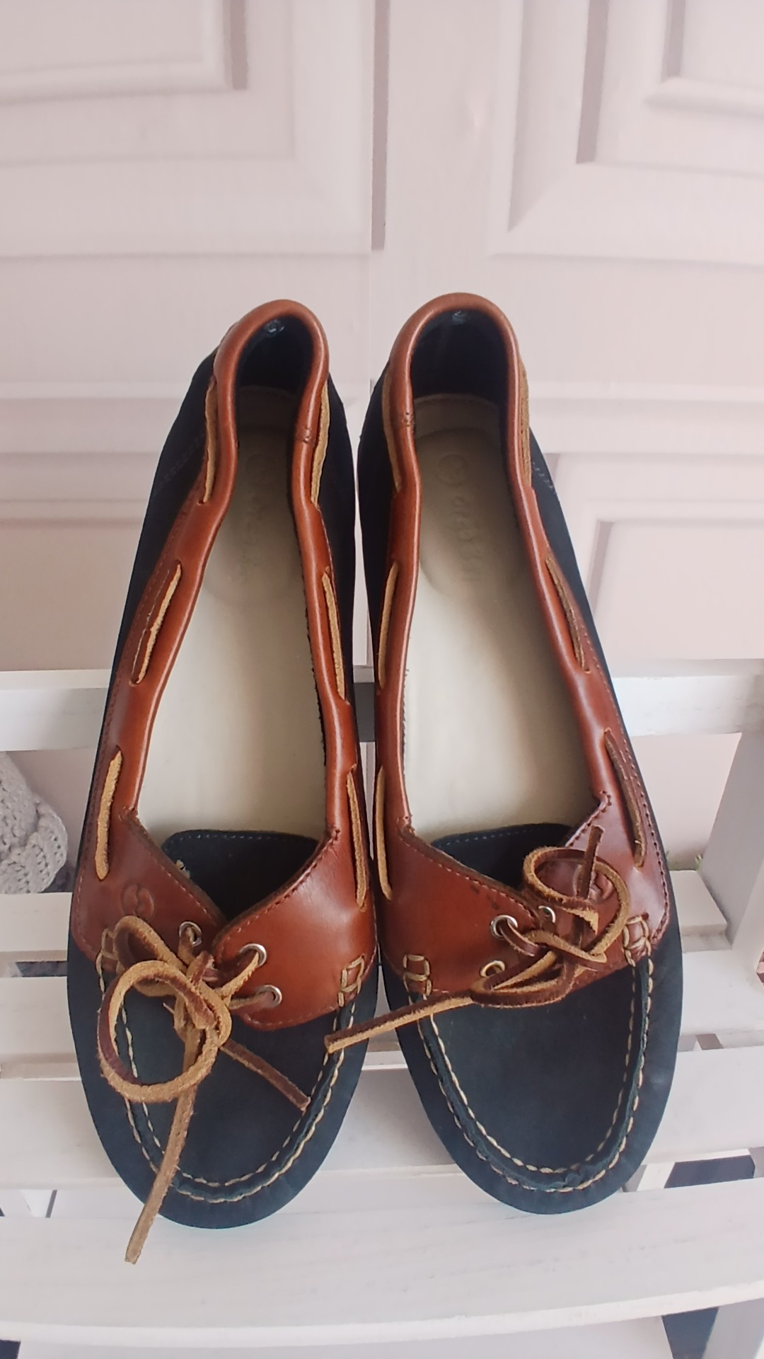 Orca Bay Brown & Black Leather Upper Slip-On Loafers EU 42/UK 8