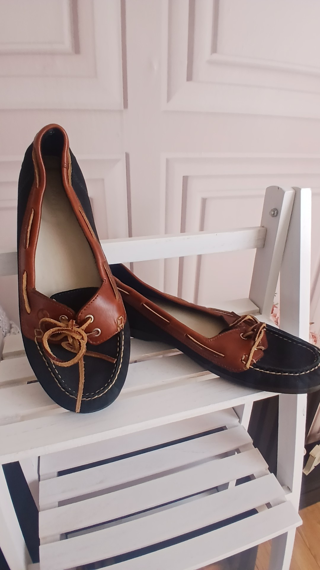 Orca Bay Brown & Black Leather Upper Slip-On Loafers EU 42/UK 8 image 2
