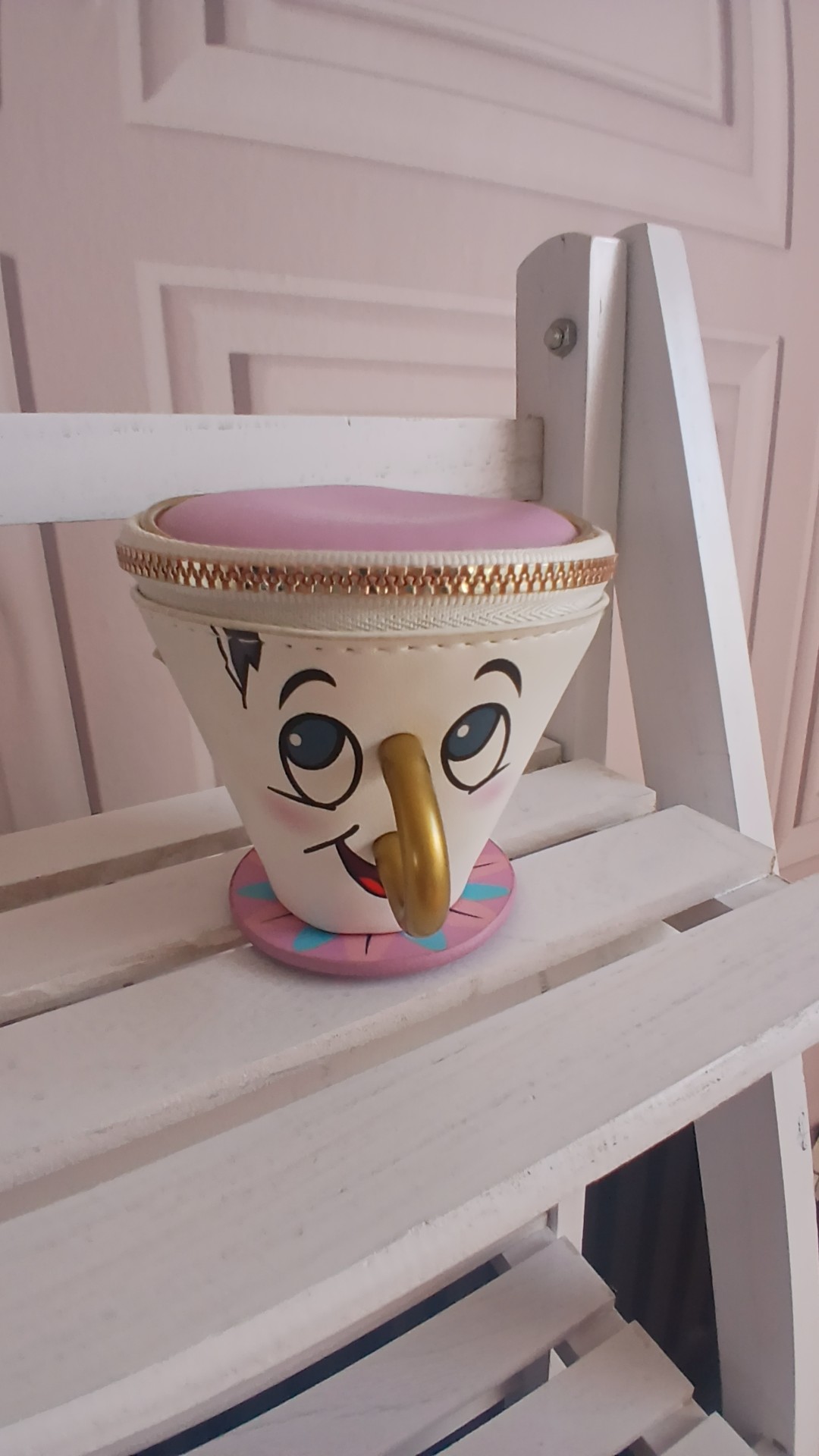 Disney Chip Pink & White Character Coin Purse