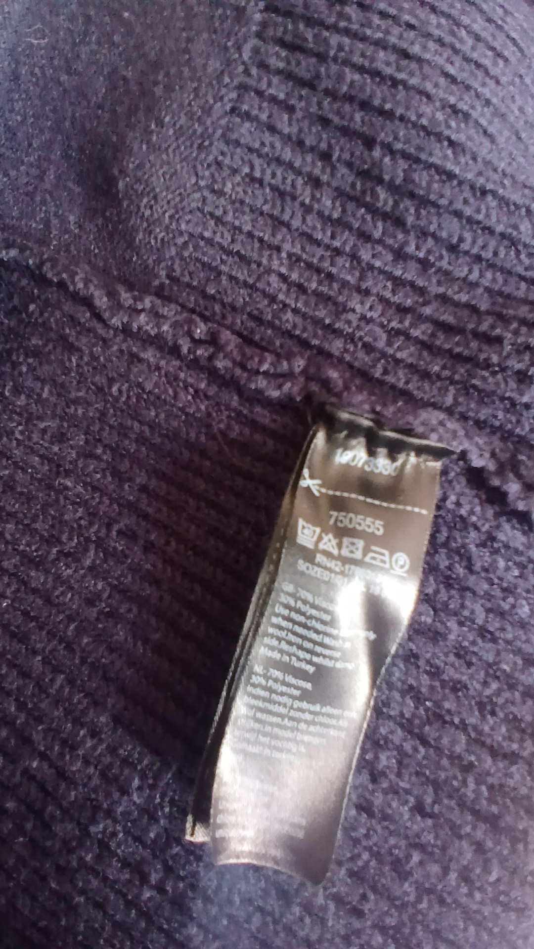 Monsoon Navy Ribbed Knit Cardigan Small Women's Size S image 4