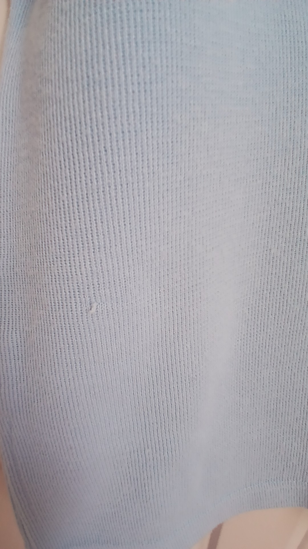 Anne Brooks Light Blue Cotton & Polyester T-Shirt Large image 5