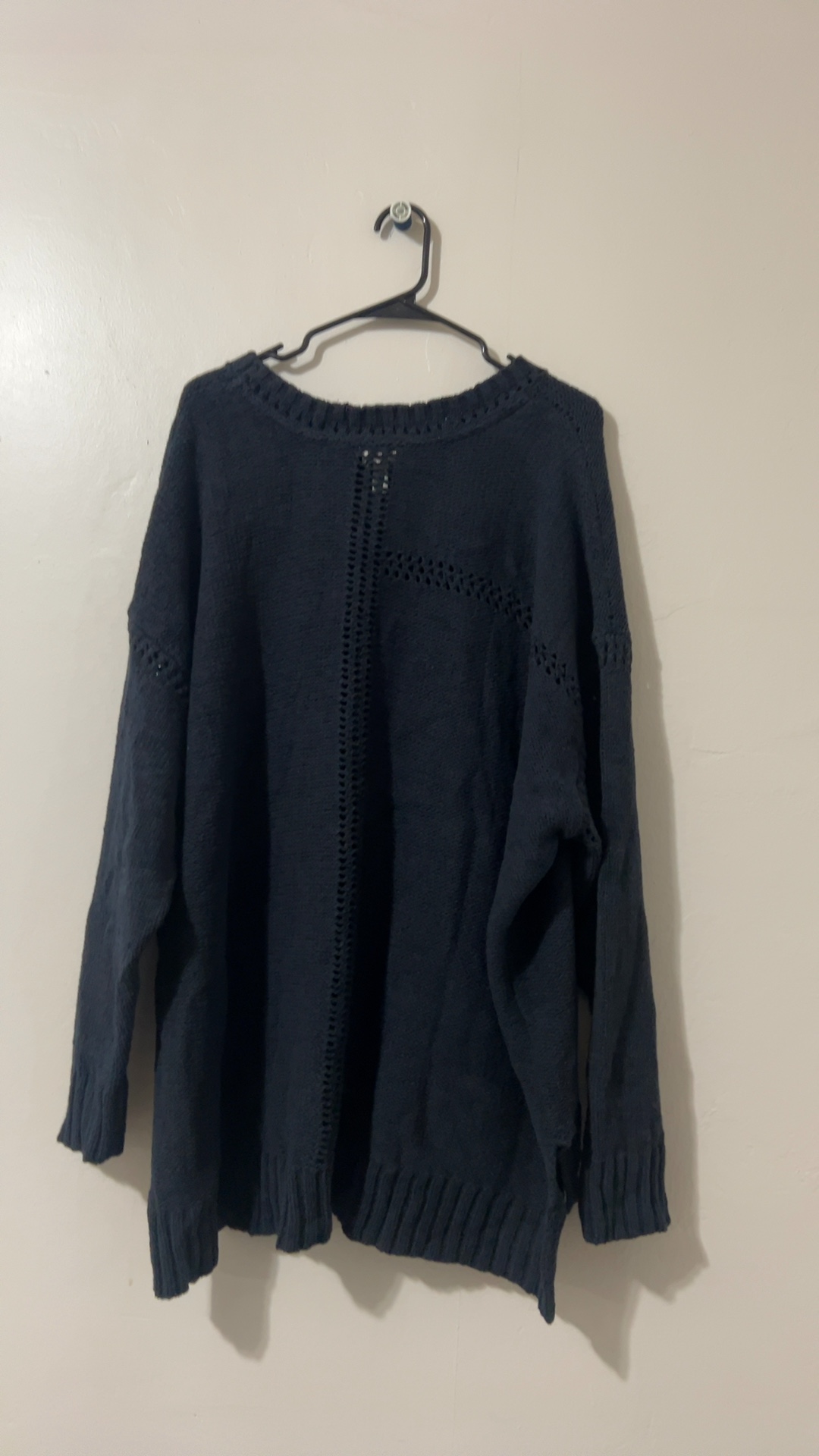 Lori Goldstein Navy Blue Knit Sweater 3X image 2