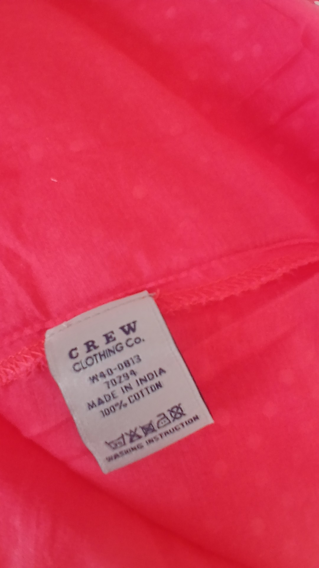 Crew Clothing 100% Cotton Coral & White Polka Dot Cotton Dress Size 6 image 4