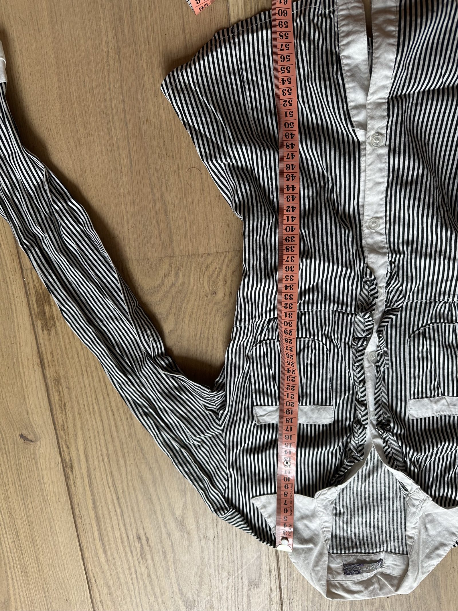 Sweet Miss Black & White Striped Long Sleeve Shirt UK 10 image 6