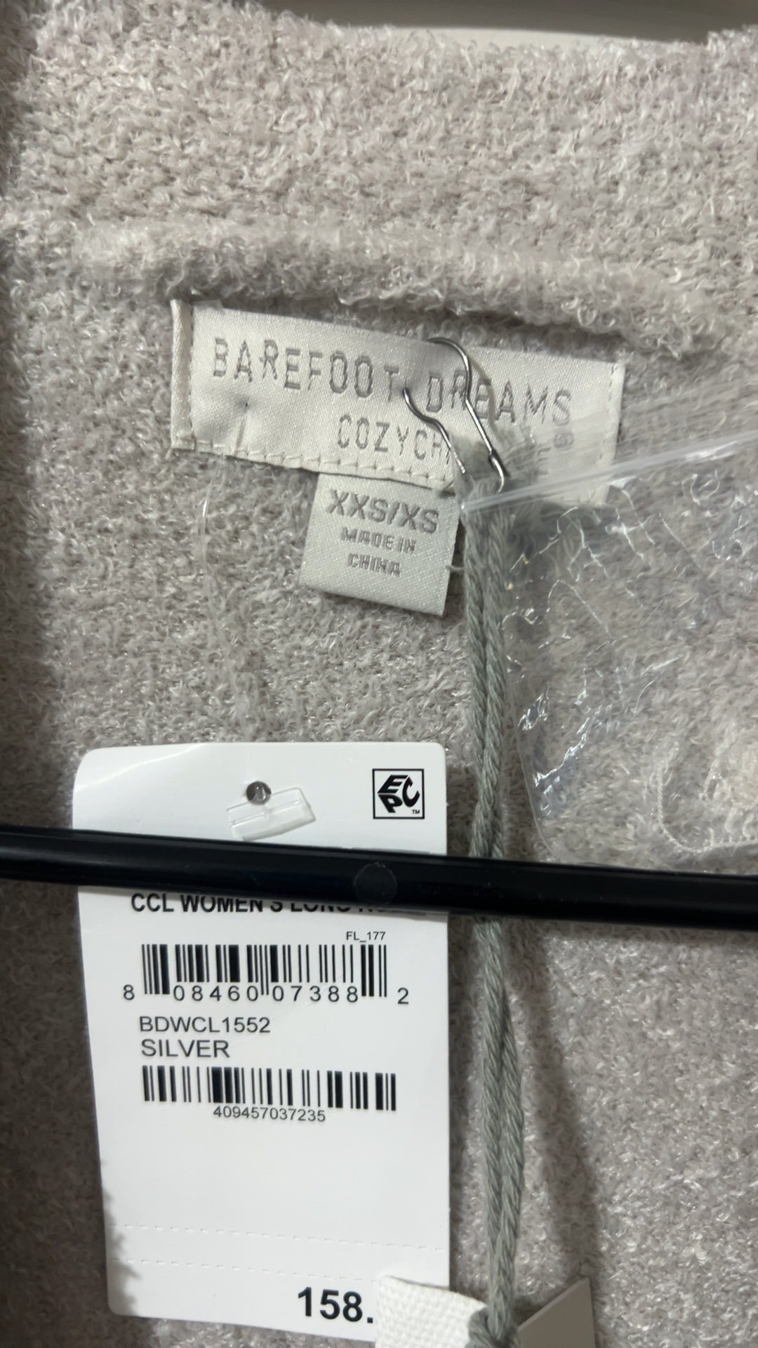 Barefoot Dreams Silver CozyChic Lite Long Cardigan XXS/XS image 3