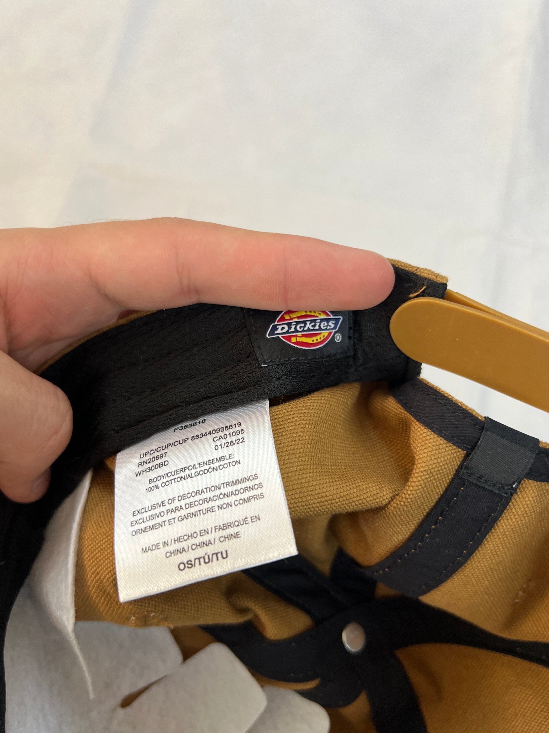 Dickies Brown Canvas Baseball Cap One Size image 5