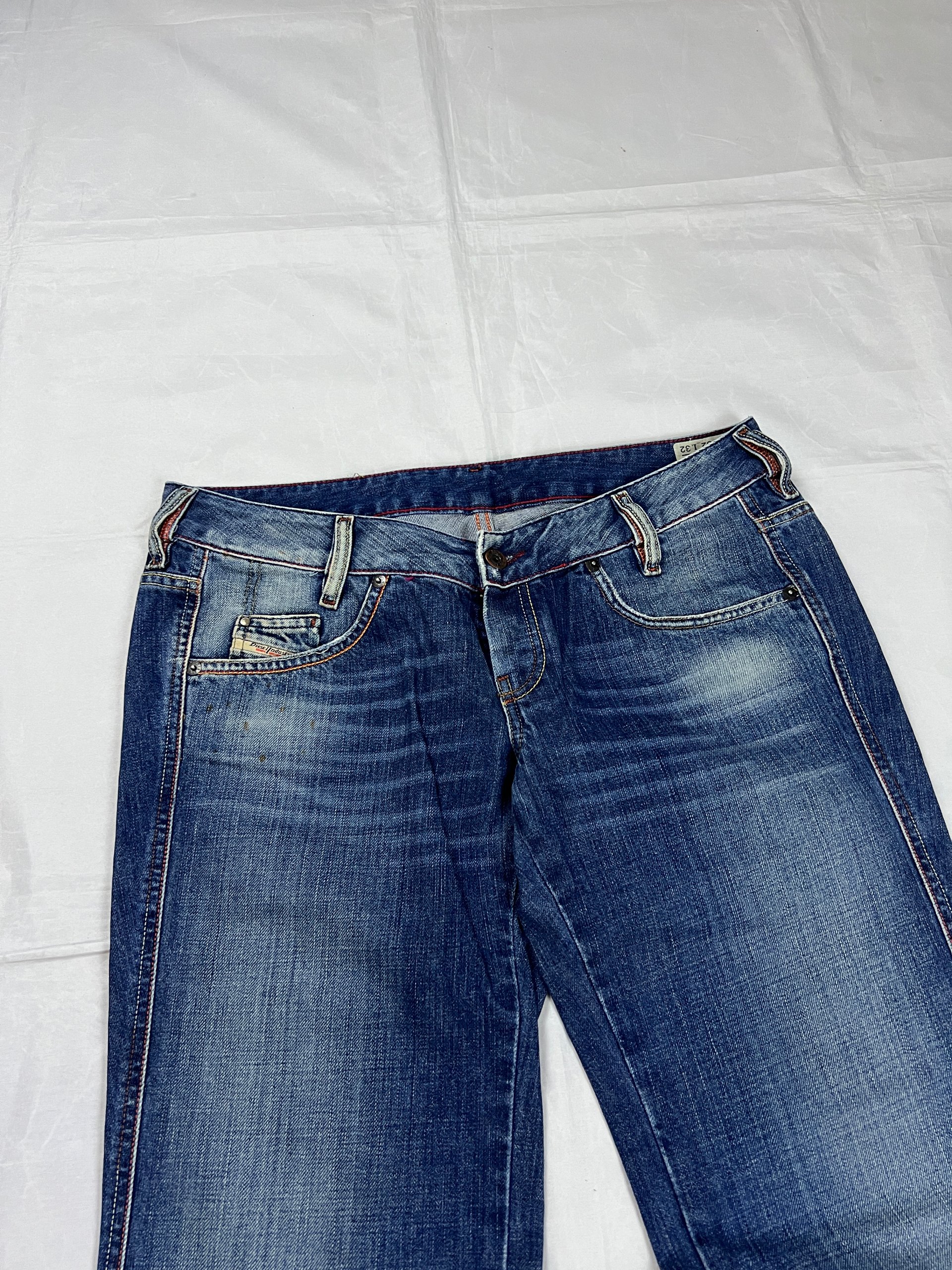 Diesel Blue Denim Jeans W32 L32 Men's Distressed Wash image 2