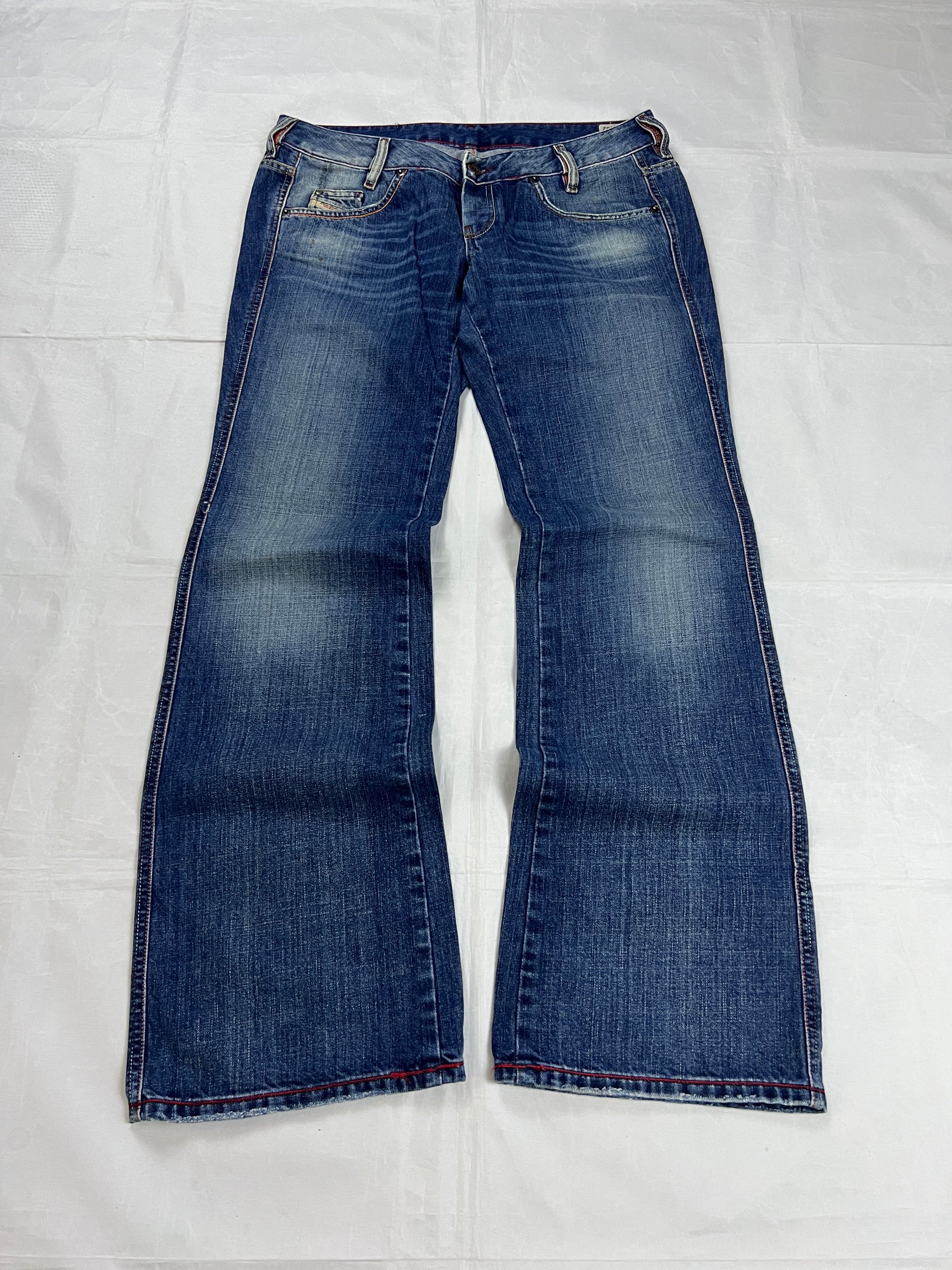 Diesel Blue Denim Jeans W32 L32 Men's Distressed Wash image 3