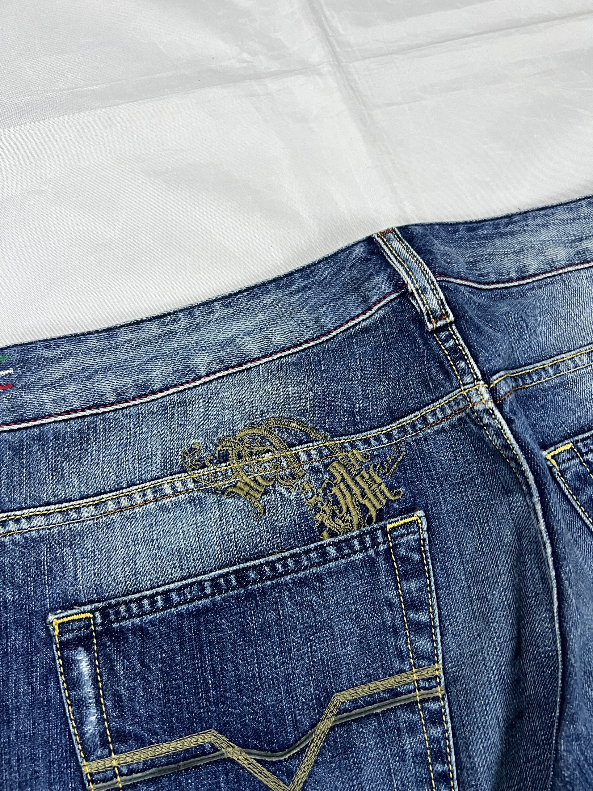Diesel Blue Denim Jeans W32 L32 Men's Distressed Wash image 5