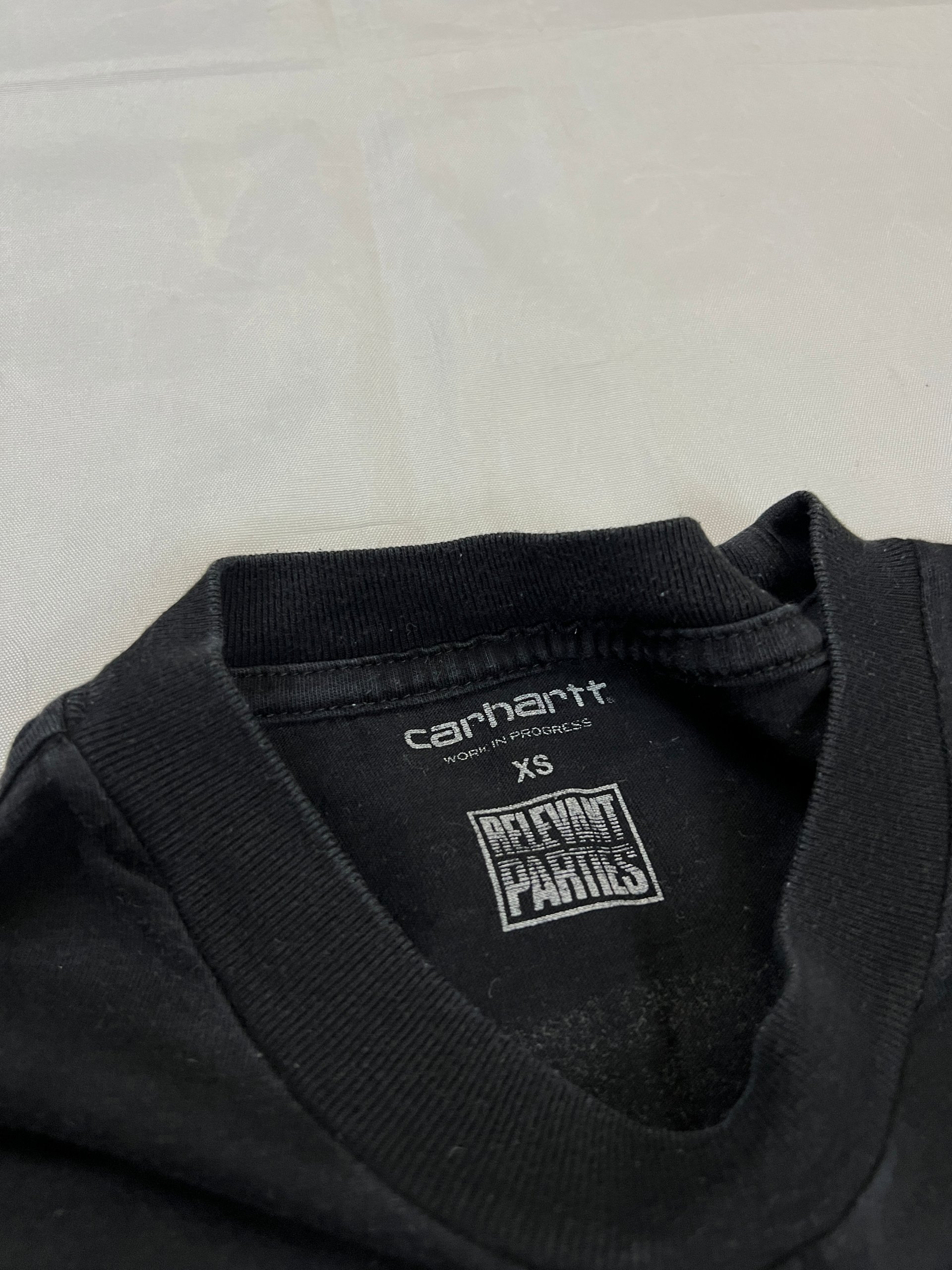 Carhartt Black Graphic Cotton T-Shirt XS image 3