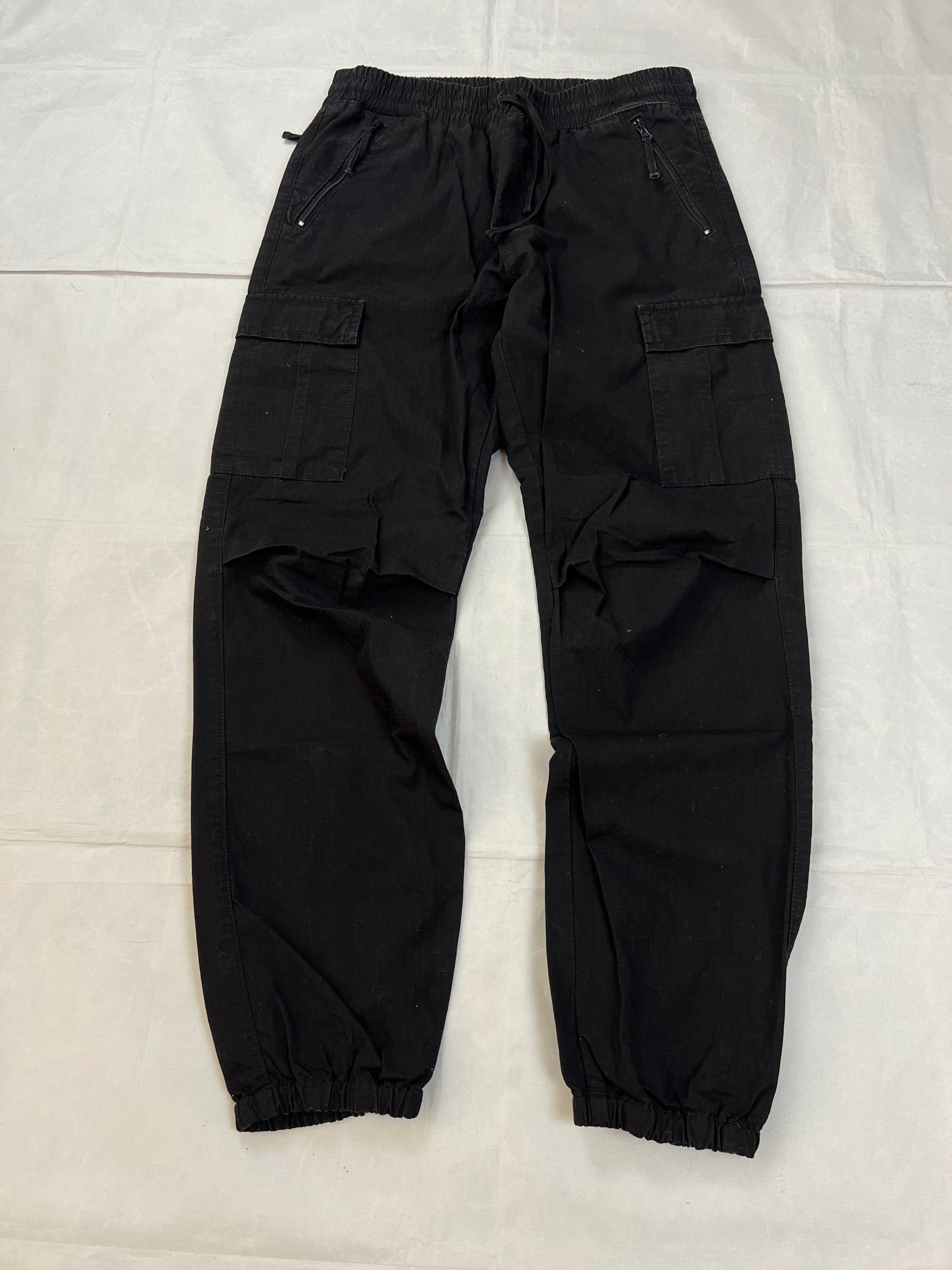 Carhartt Black Cargo Jogger XS Cotton Blend Relaxed Fit
