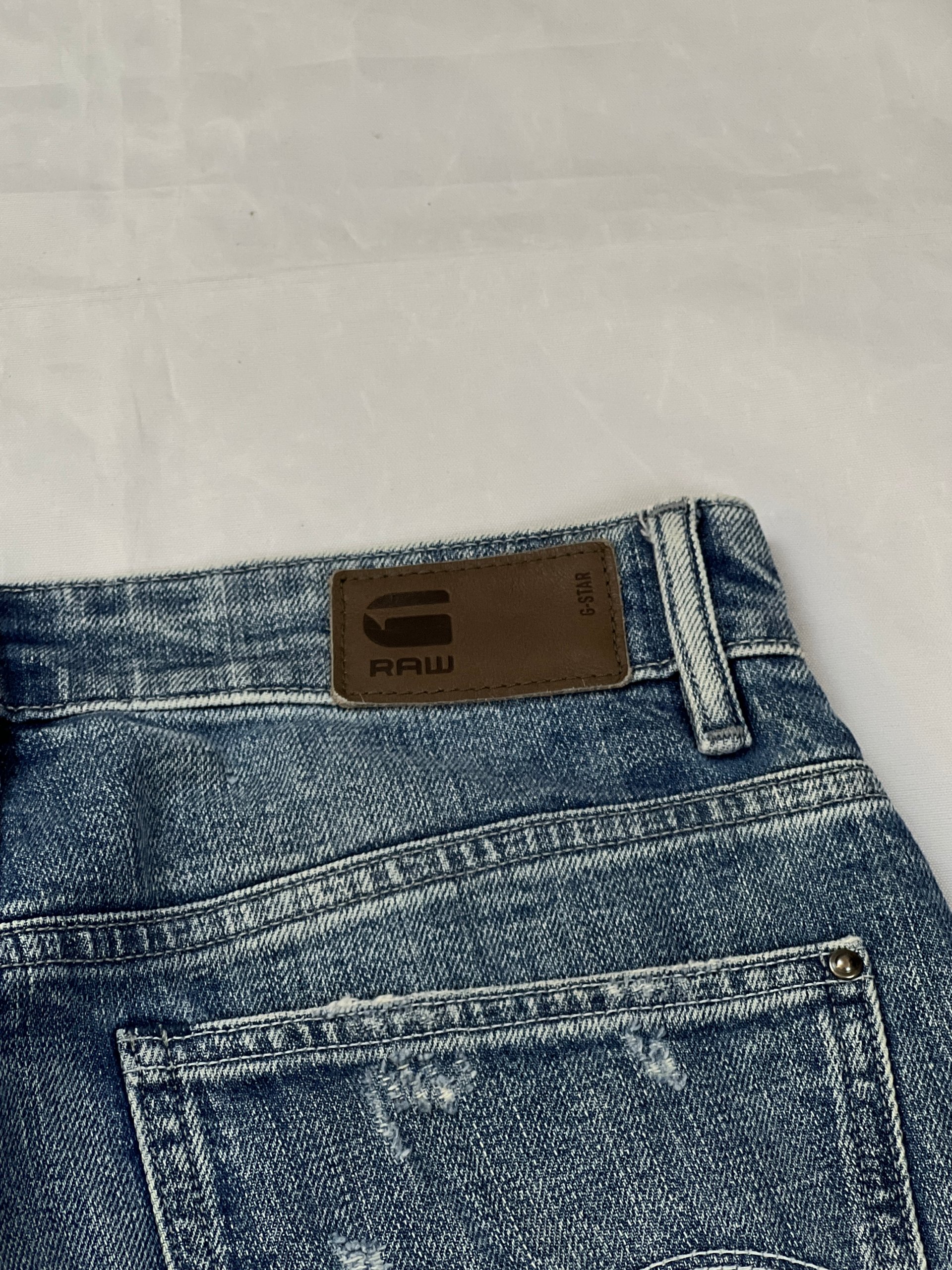 G-Star Raw Blue Distressed Denim Jeans 29x30 image 4